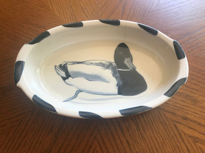 Ward Pottery Ceramic Duck Casserole Dish