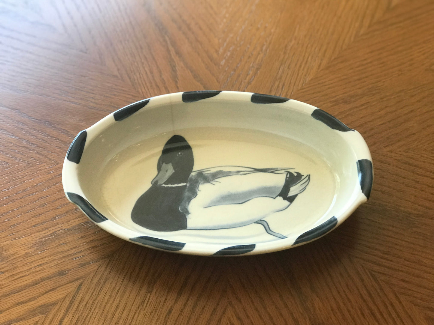 Ward Pottery Ceramic Duck Casserole Dish