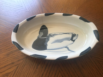Ward Pottery Ceramic Duck Casserole Dish